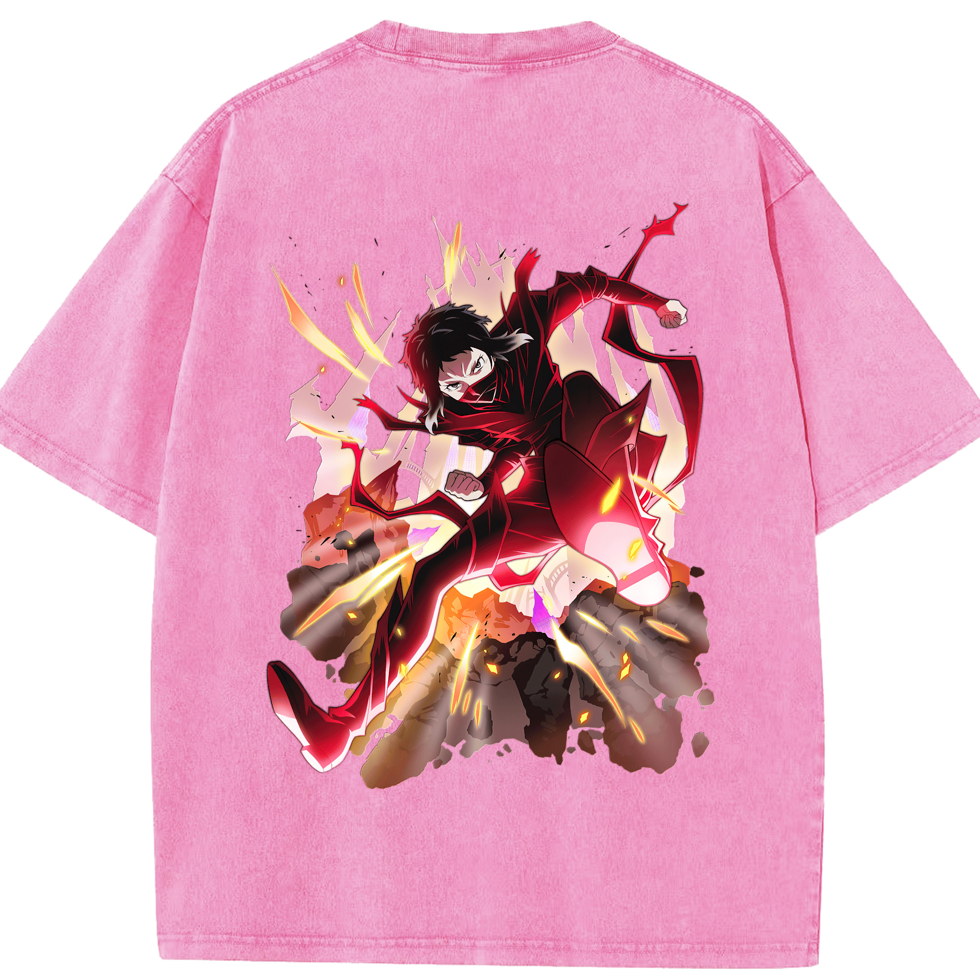 （画像用） 文豪ストレイドッグス Bungo Stray Dogs 綿100% ヴィンテージ風 半袖Tシャツ（背面プリント）